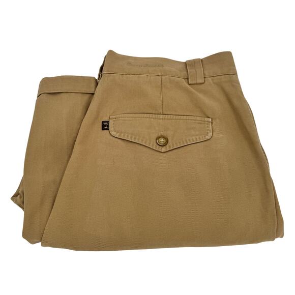 Tommy Bahama Pants Mens 34 (34x27 ACTUAL) Khaki Tan Silk Cotton Coastal Chino - Picture 1 of 9